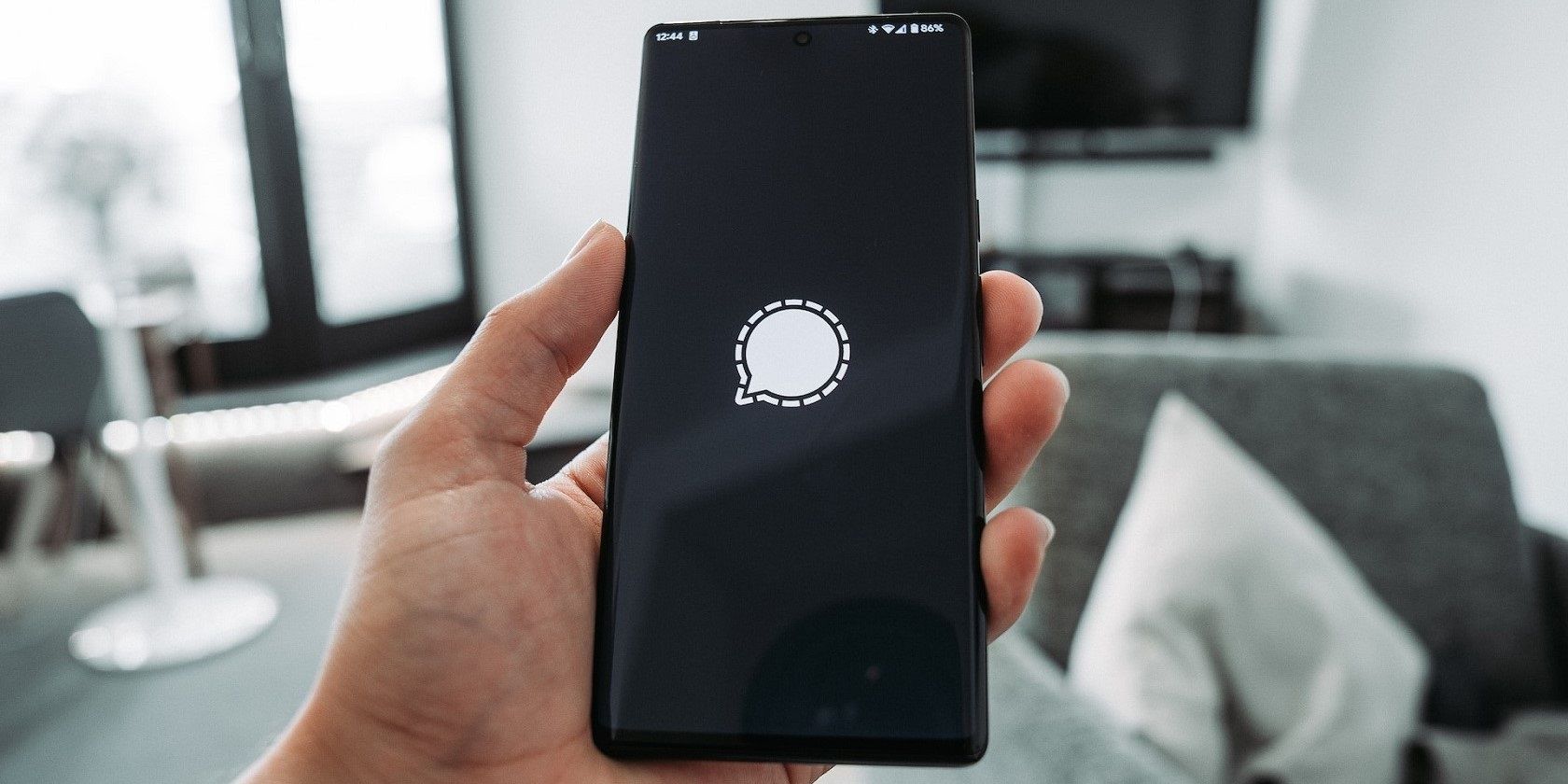 Signal App splashscreen on android phone