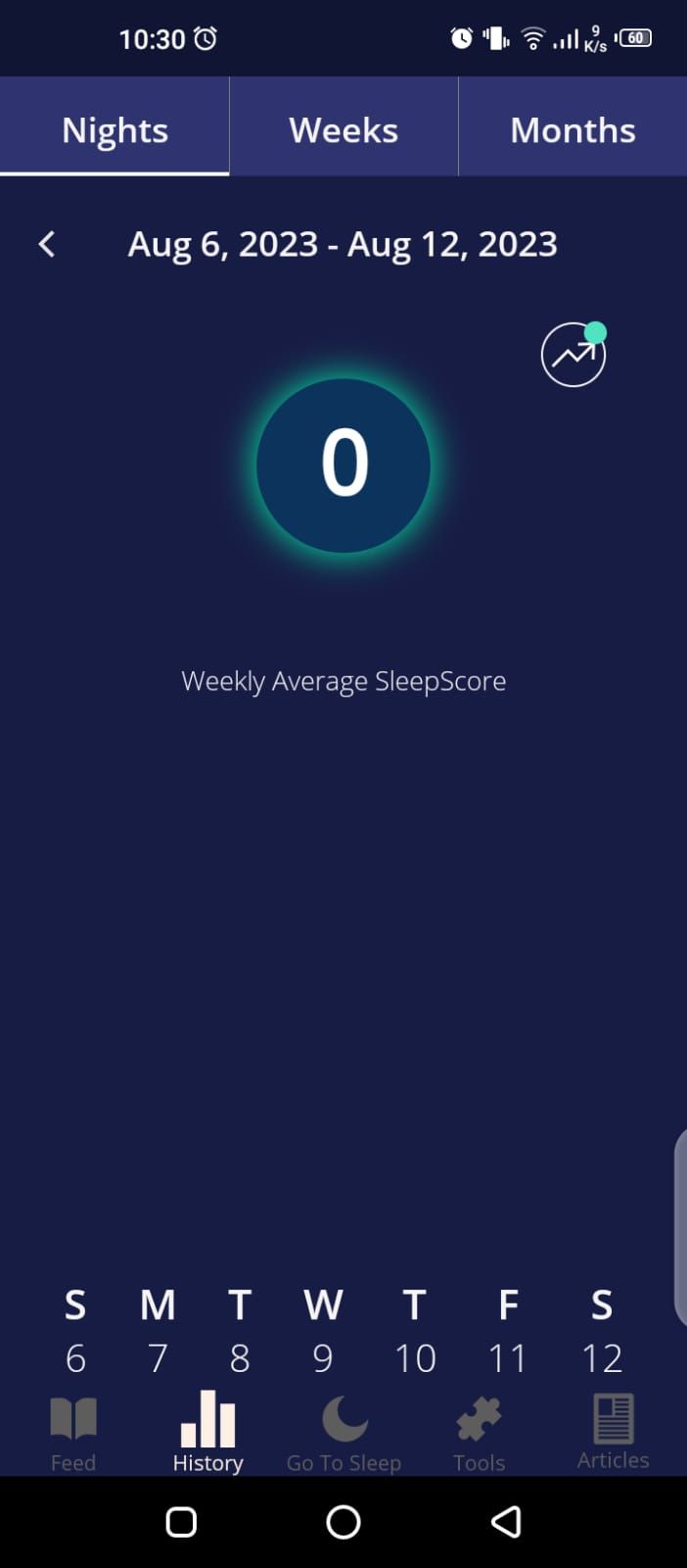 برگه SleepScore History