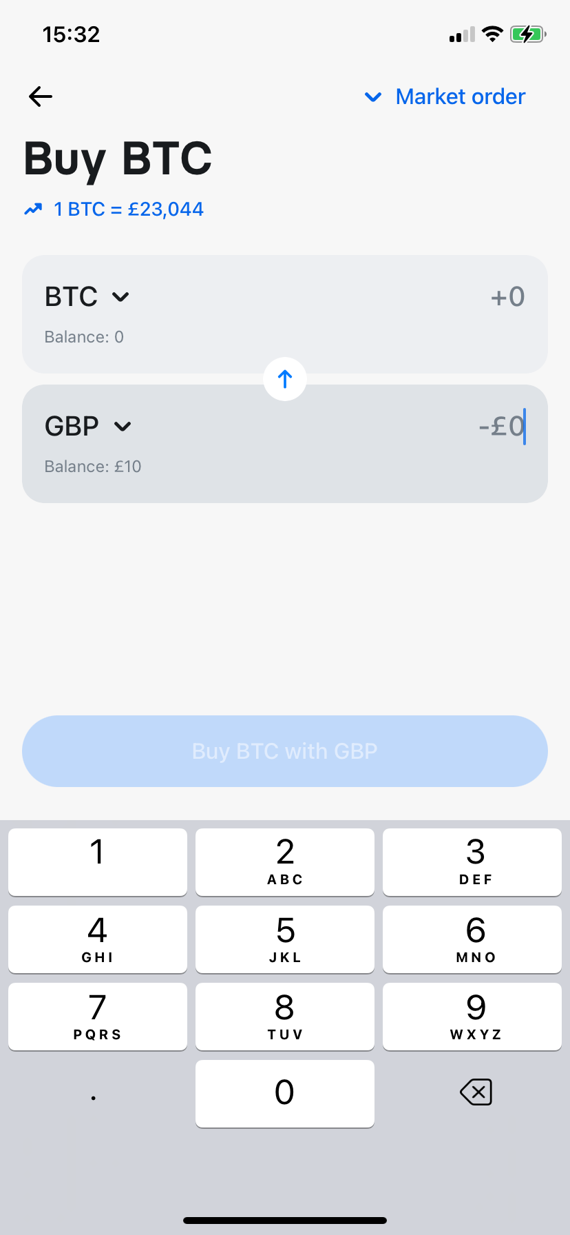 مبادله BTC و GBP با استفاده از Revolut