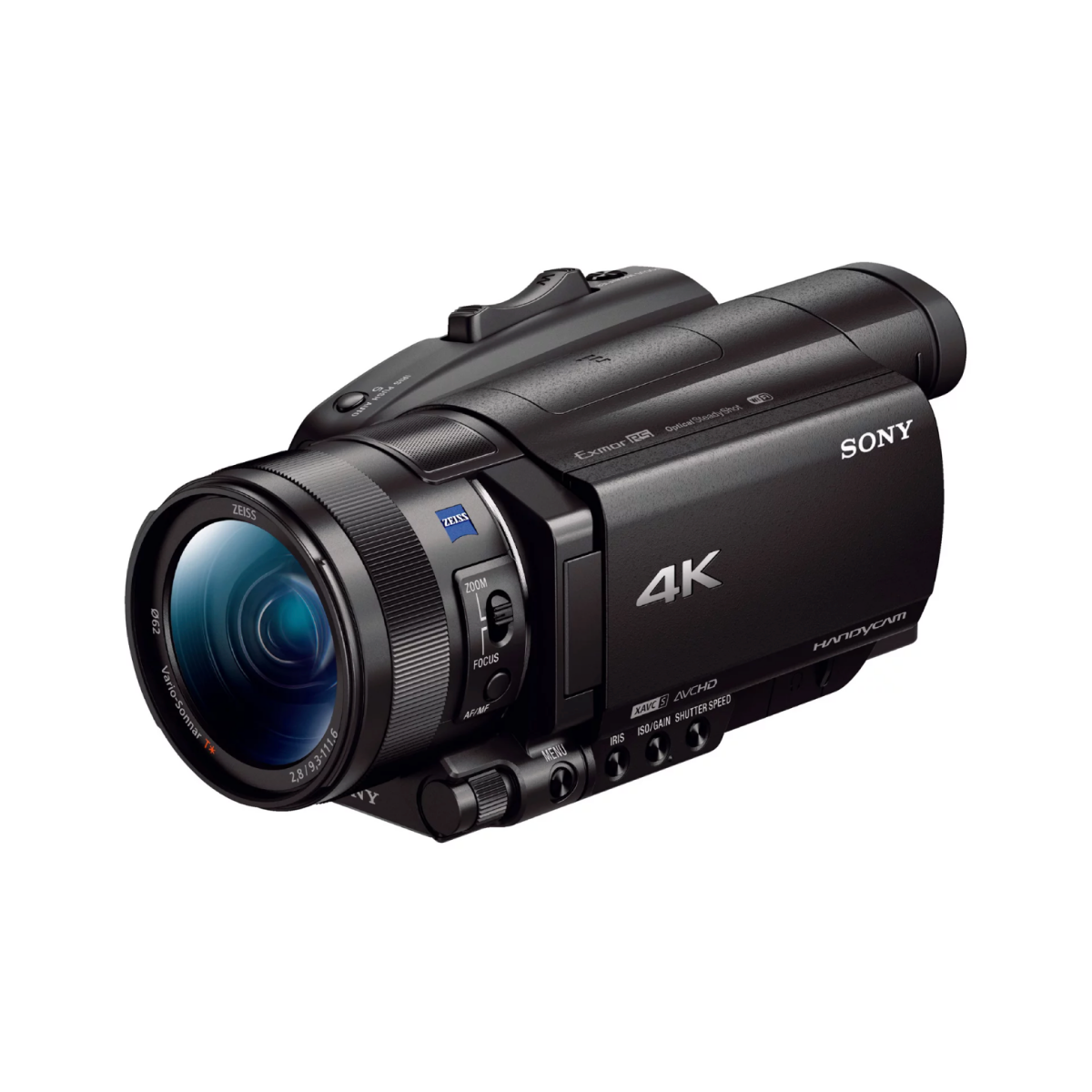 A Sony FDR-AX700/B 4K HDR Camcorder