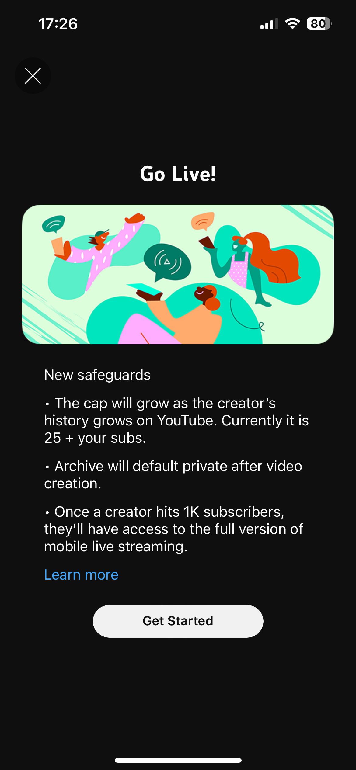 پخش جریانی در YouTube iOS