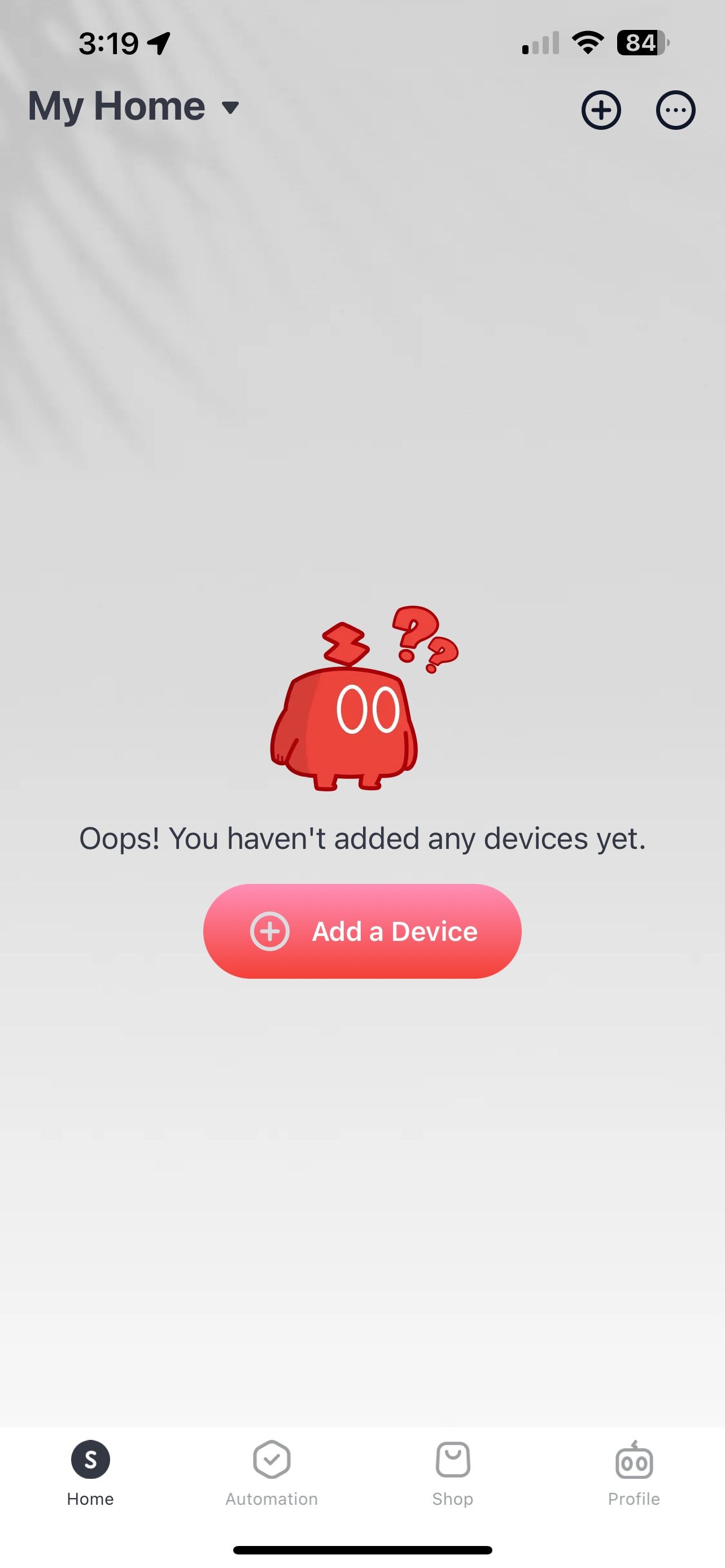 برنامه SwitchBot iOS افزودن گزینه صفحه اصلی دستگاه