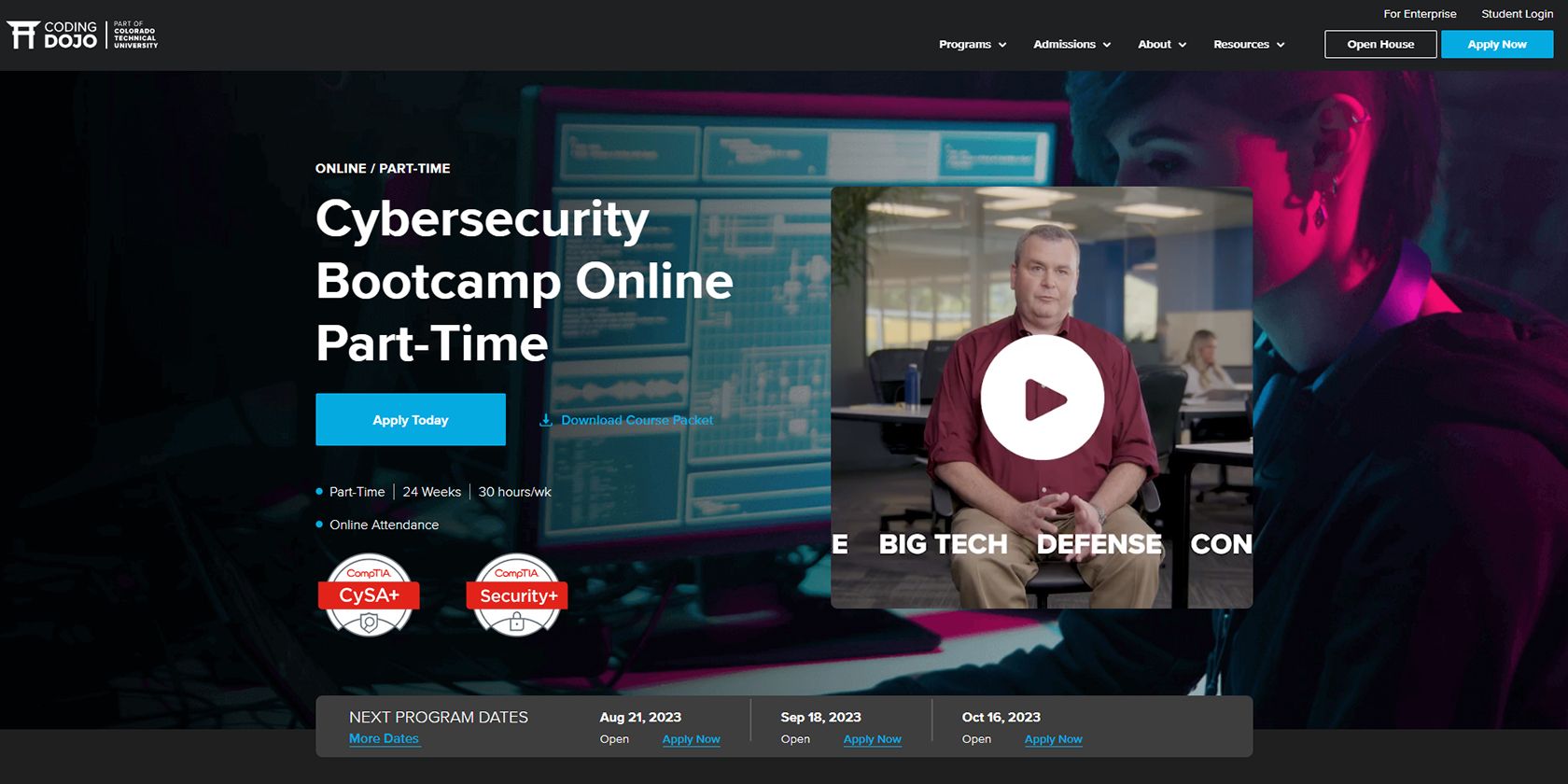 The Coding Dojo Cybersecurity Bootcamp