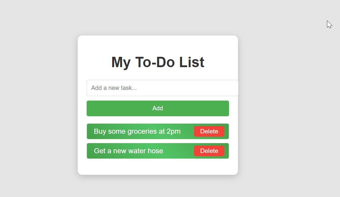 to-do list app by ChatGPT