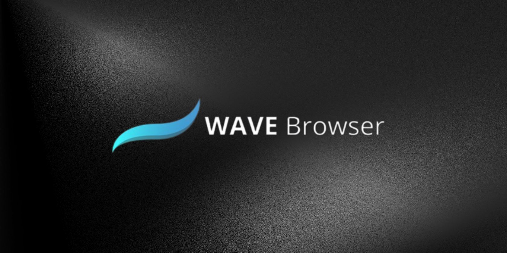 Wave browser logo on black background