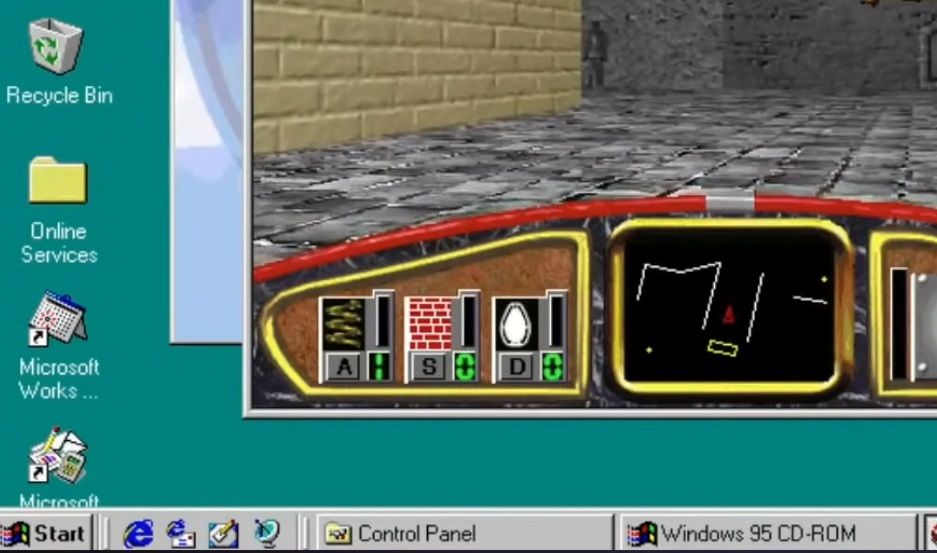 Панель задач Windows 95