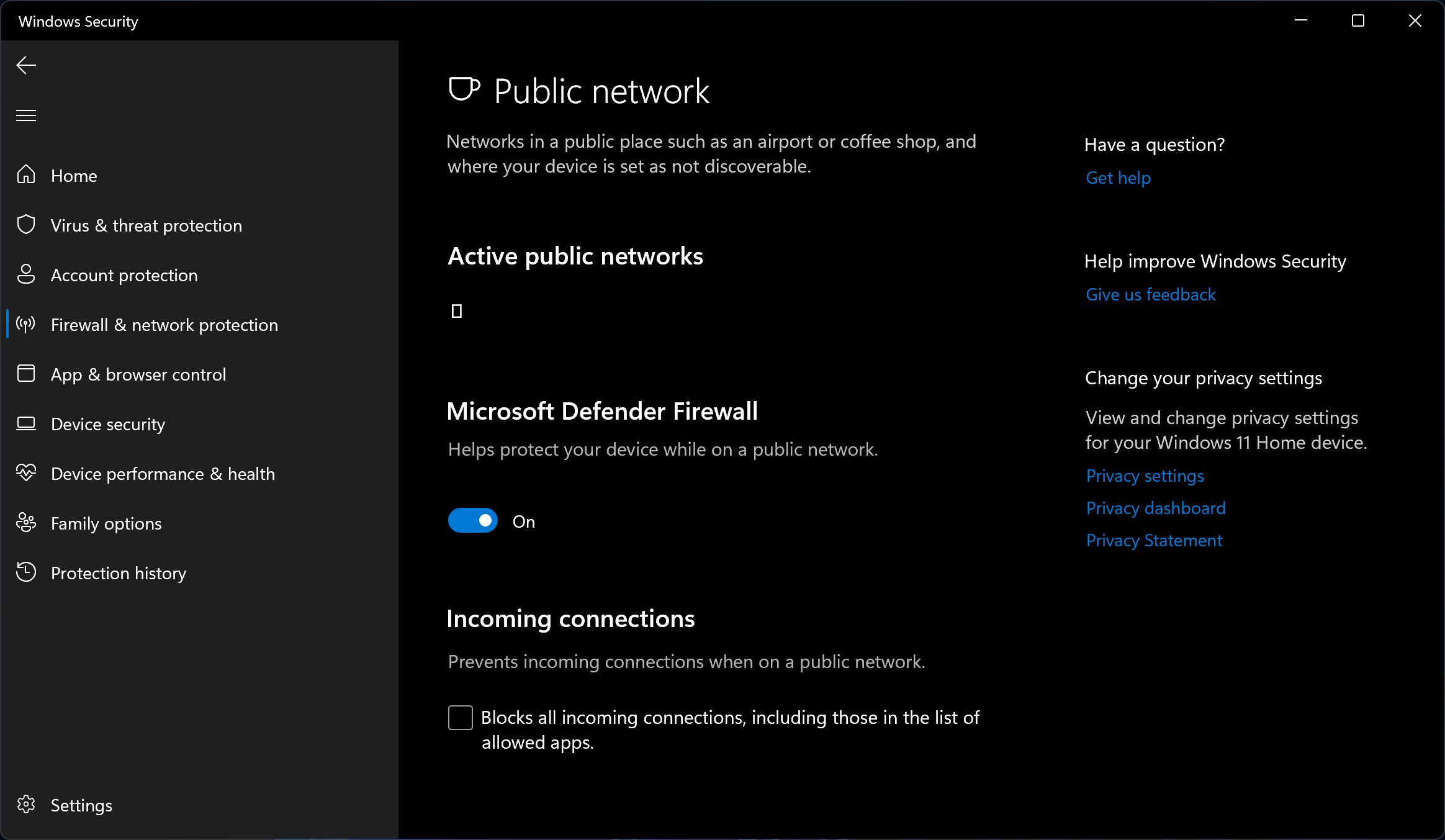 windows security microsoft defender firewall