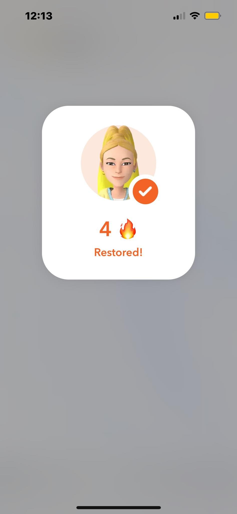 4 Day Snapstreak With My AI Restored Successfully