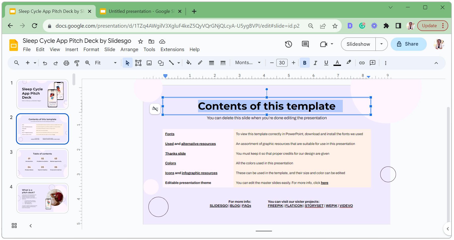 متنی را برای ویرایش در اسلایدهای Google انتخاب کنید