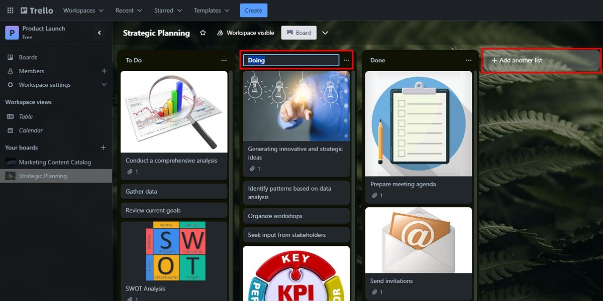 نحوه اضافه کردن لیست در Trello