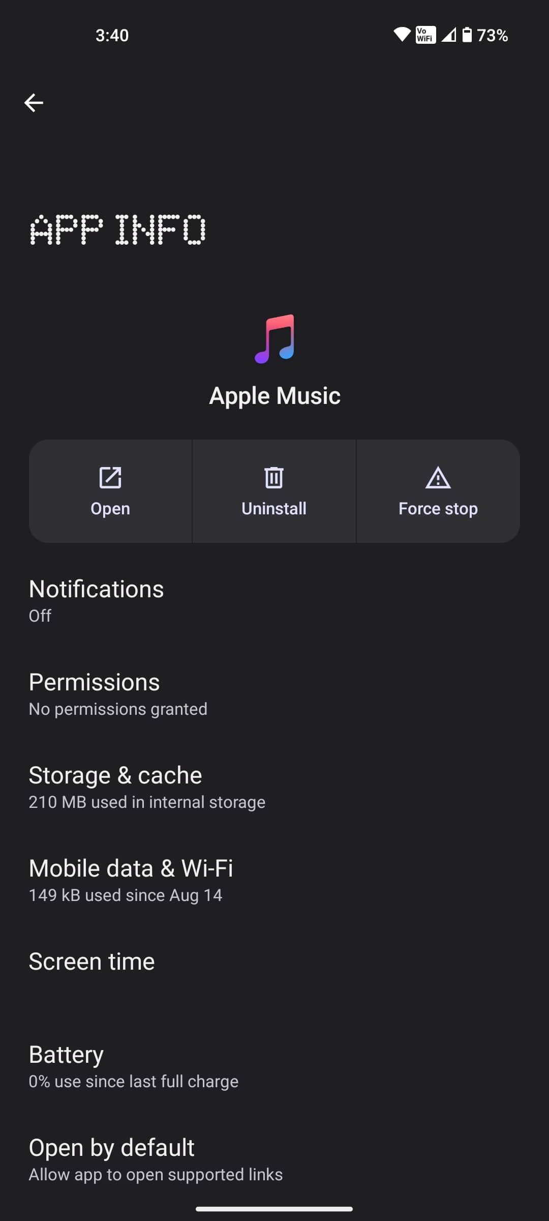 Clear Cache On Apple Music