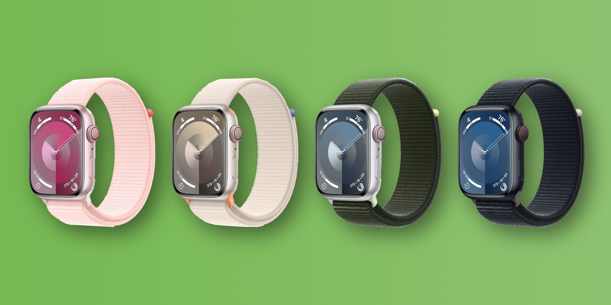 Linha de cores do Apple Watch Series 9