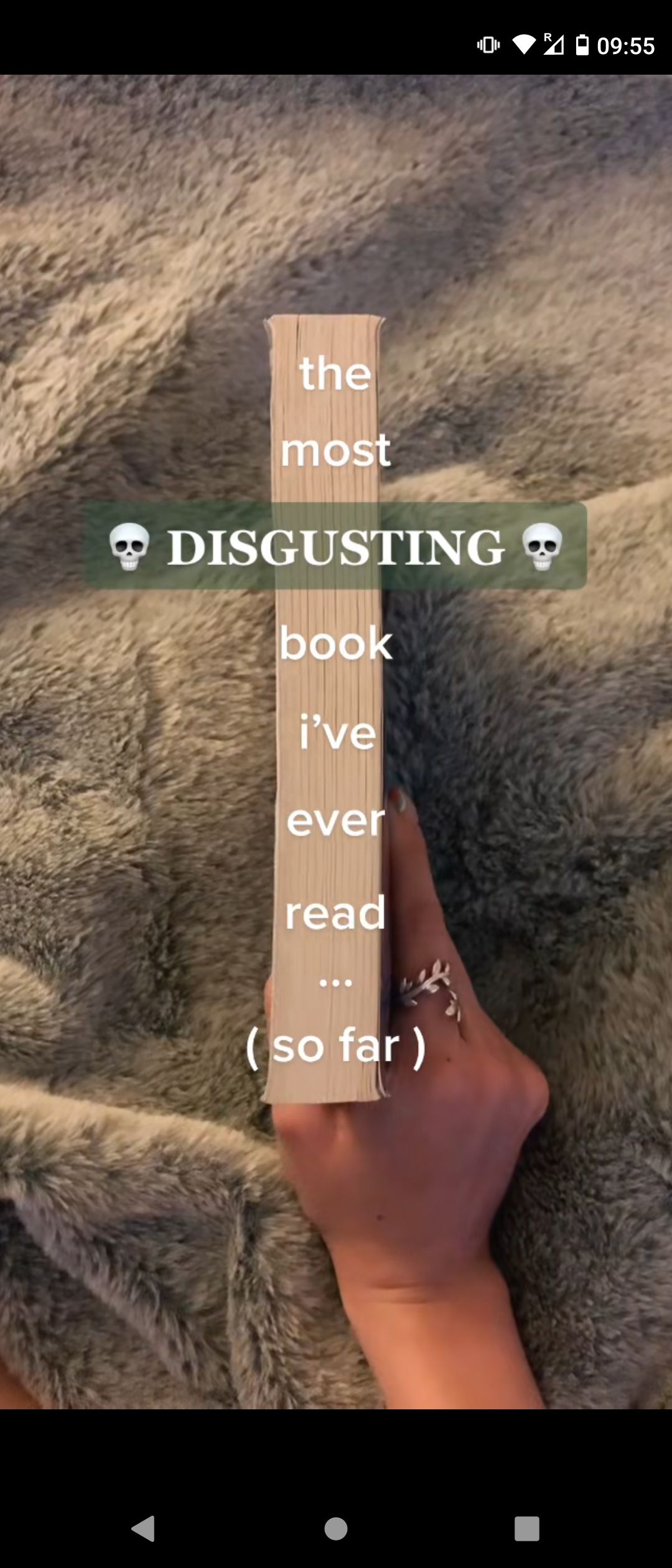 نوشته BookTok درباره کتاب منفور