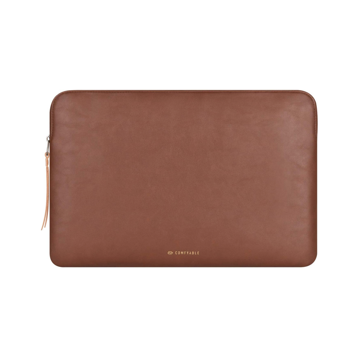 A brown Comfyable Leather Laptop Sleeve