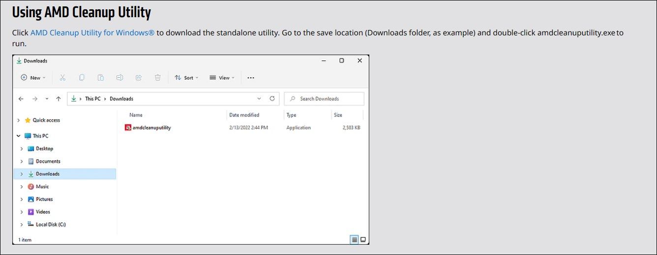 download amd cleanup utility