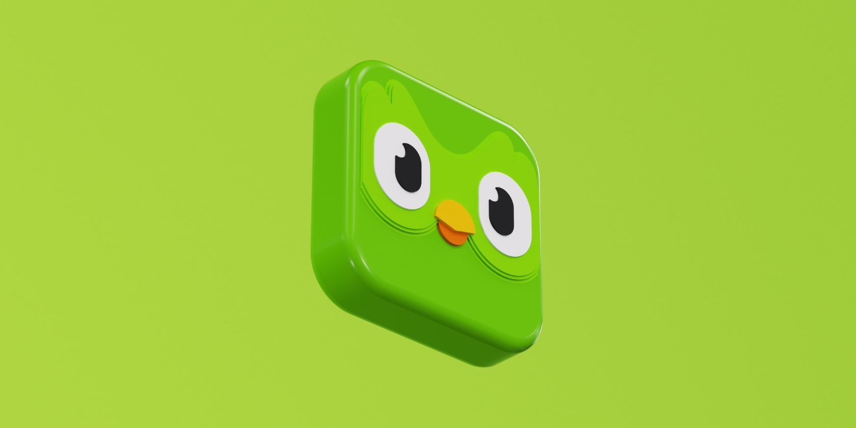 Duolingo icon in 3D