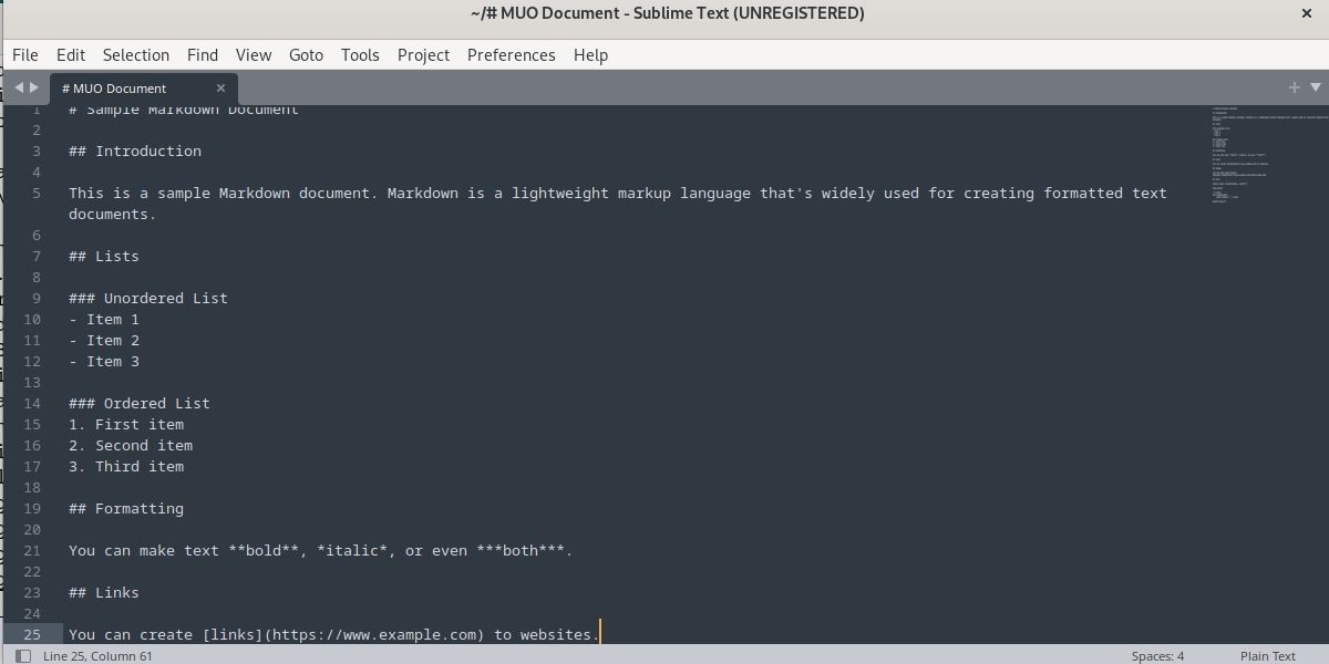 Editing Code in Sublime Text Linux