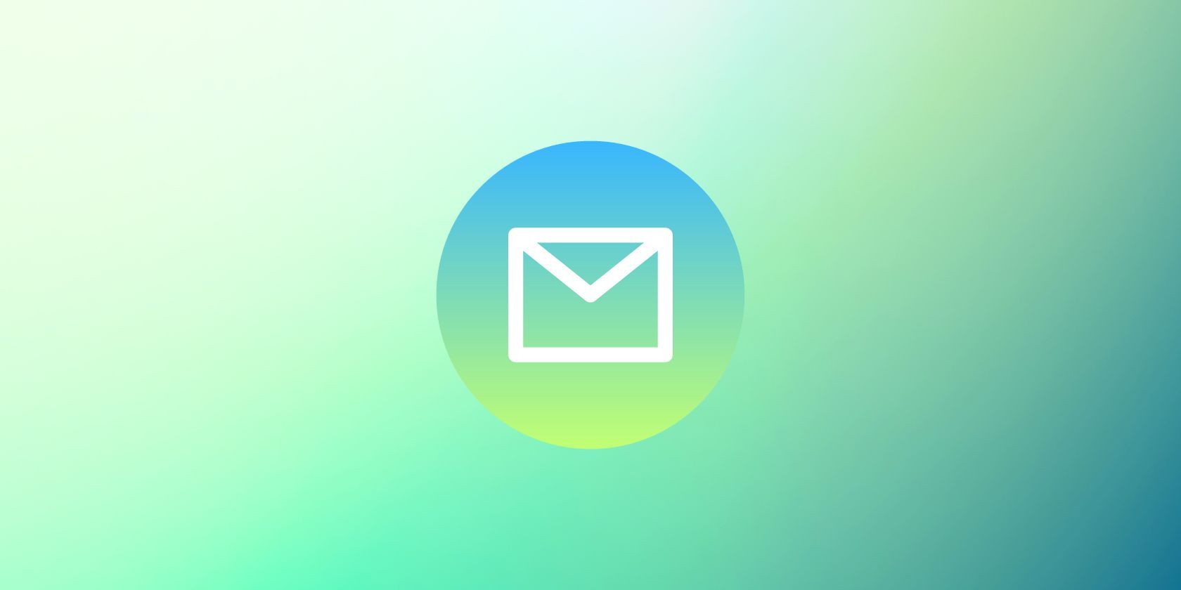 Simbol de e-mail pe fundal verde