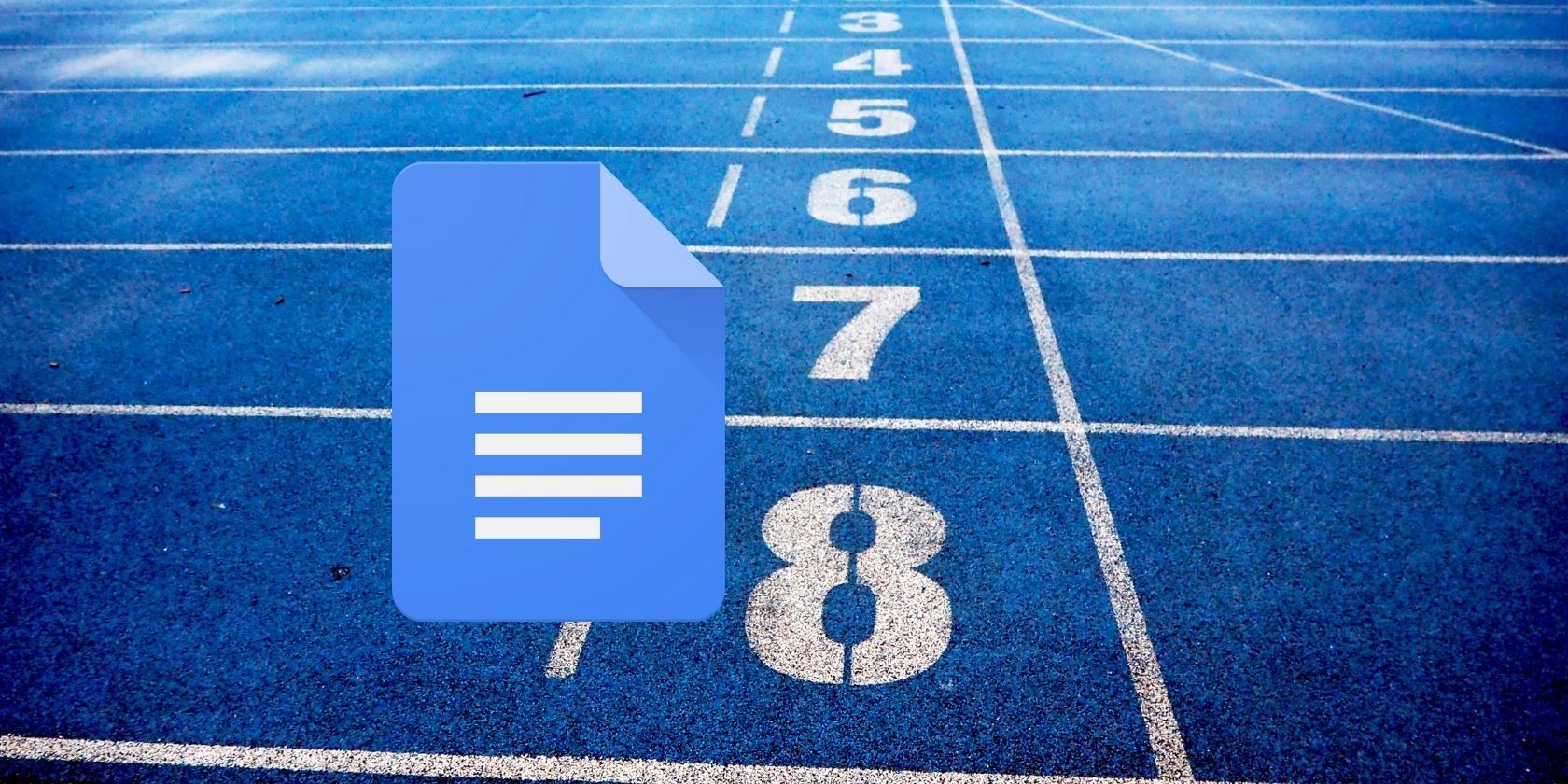 Google Docs logo with numbers in the background