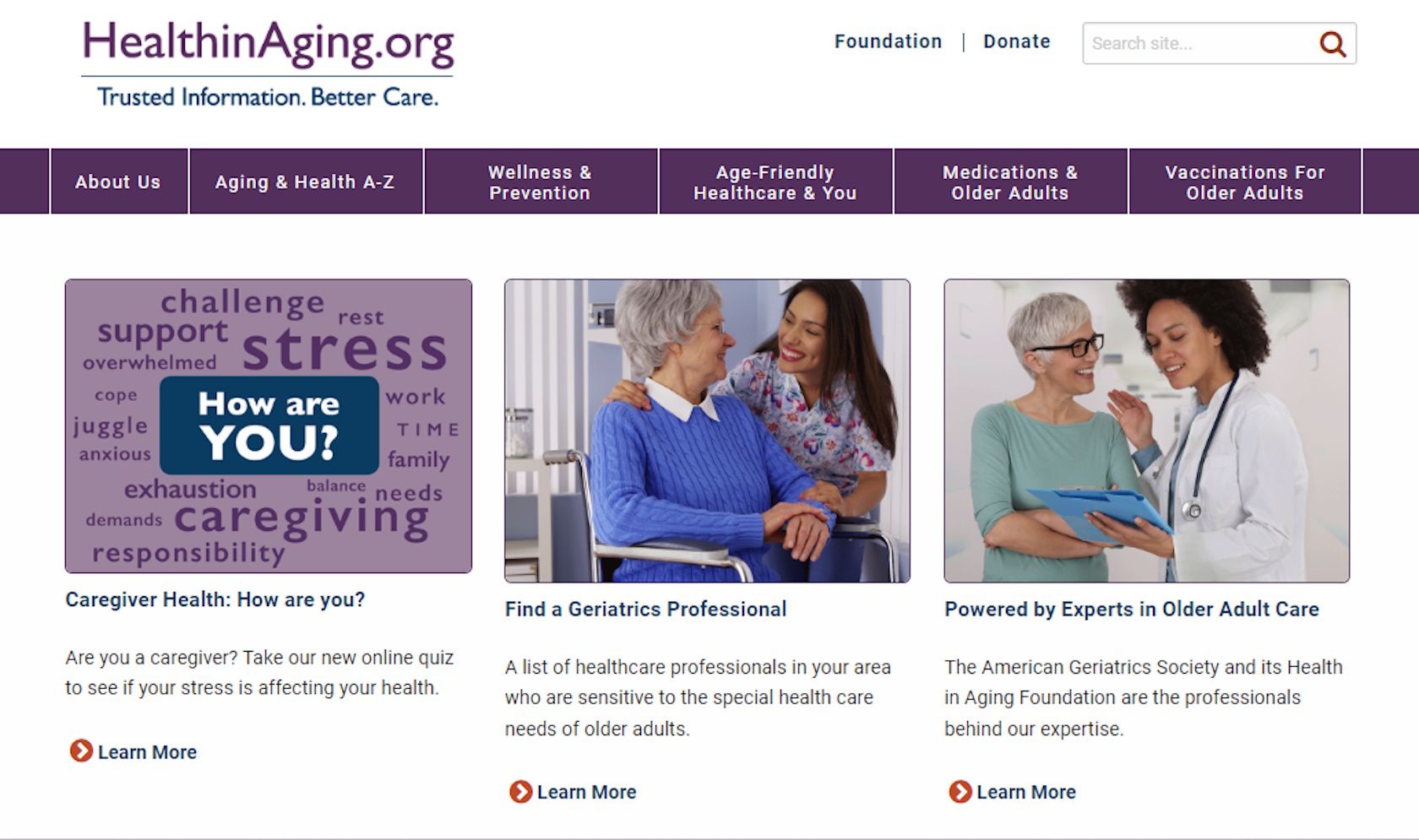 site-ul web de sănătate mintală pentru seniori