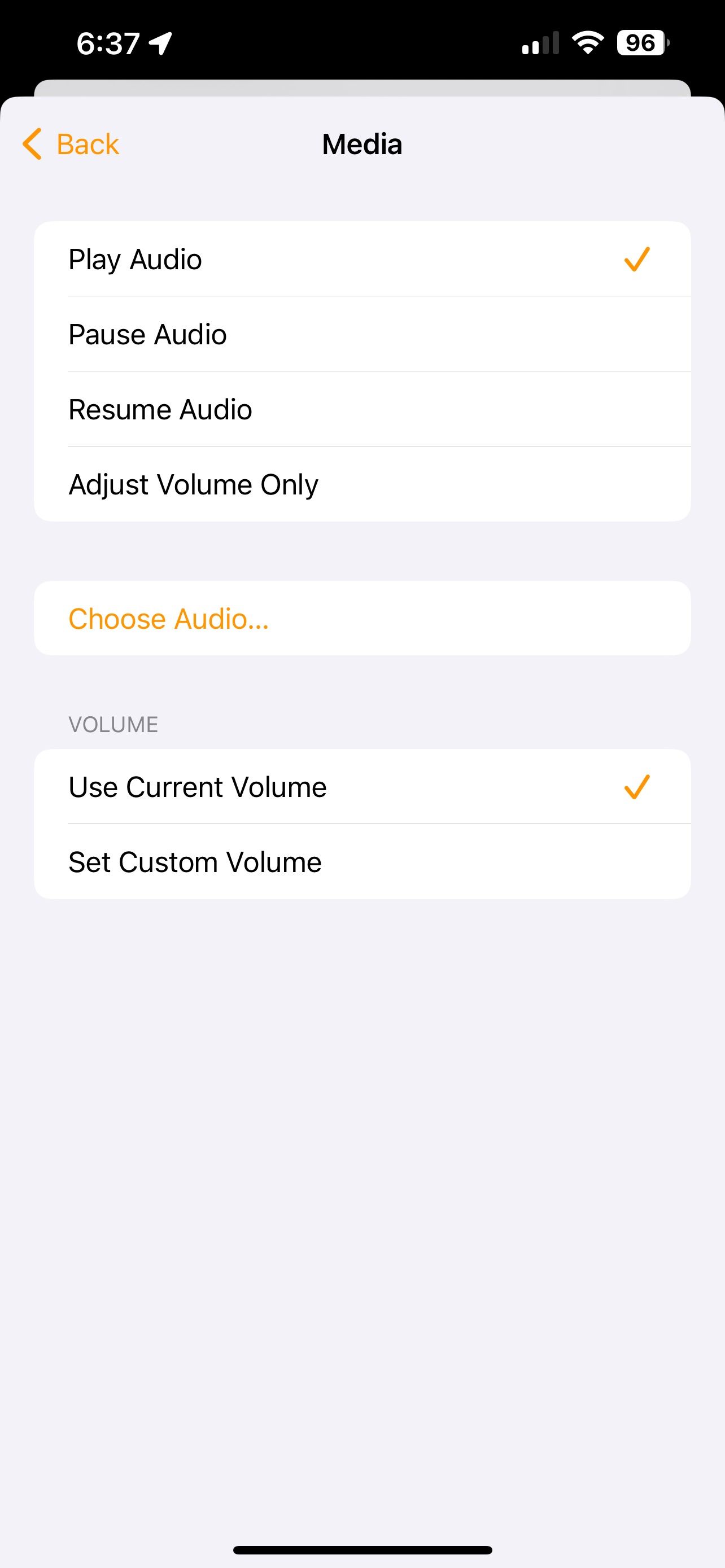 Home App iOS 16 Automation صوتی را انتخاب کنید