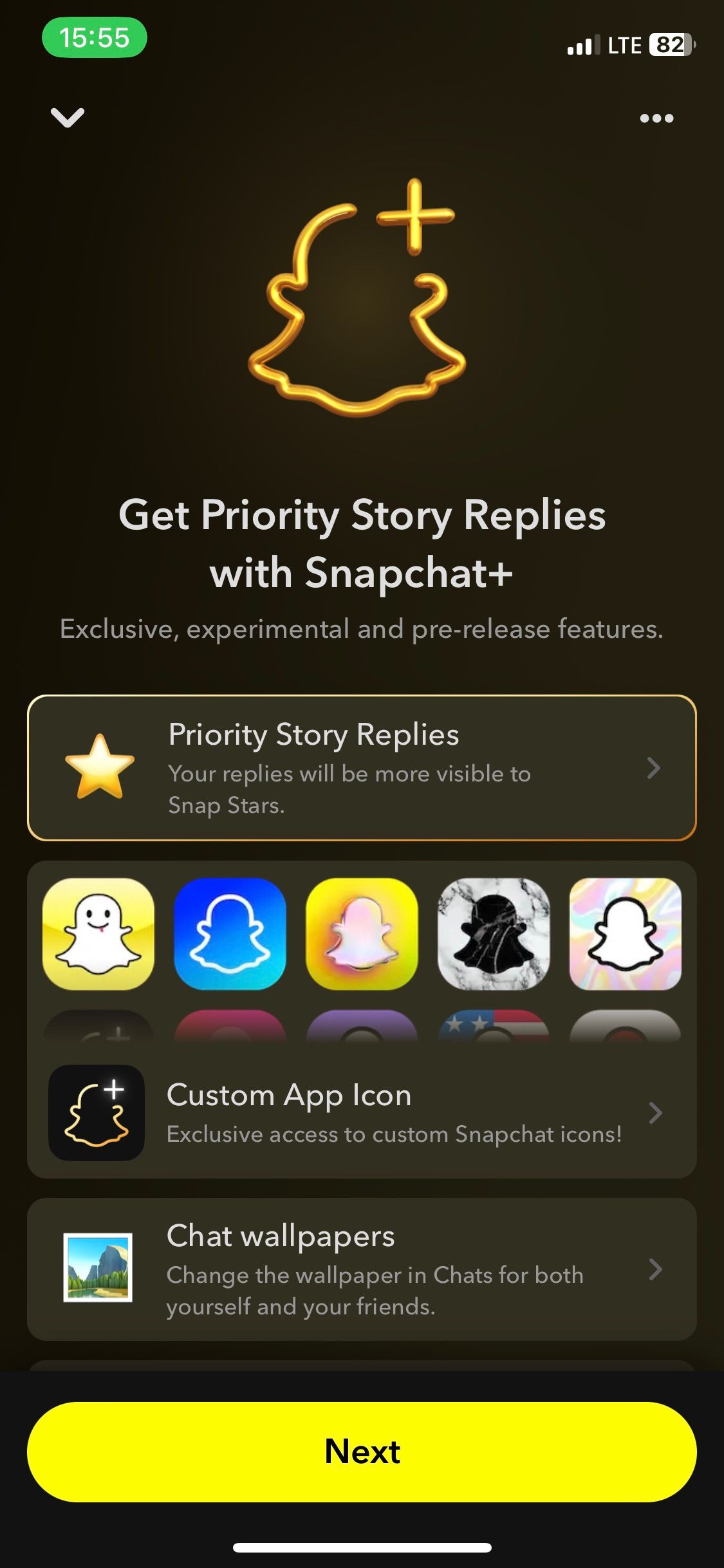 Assine o Snapchat Plus