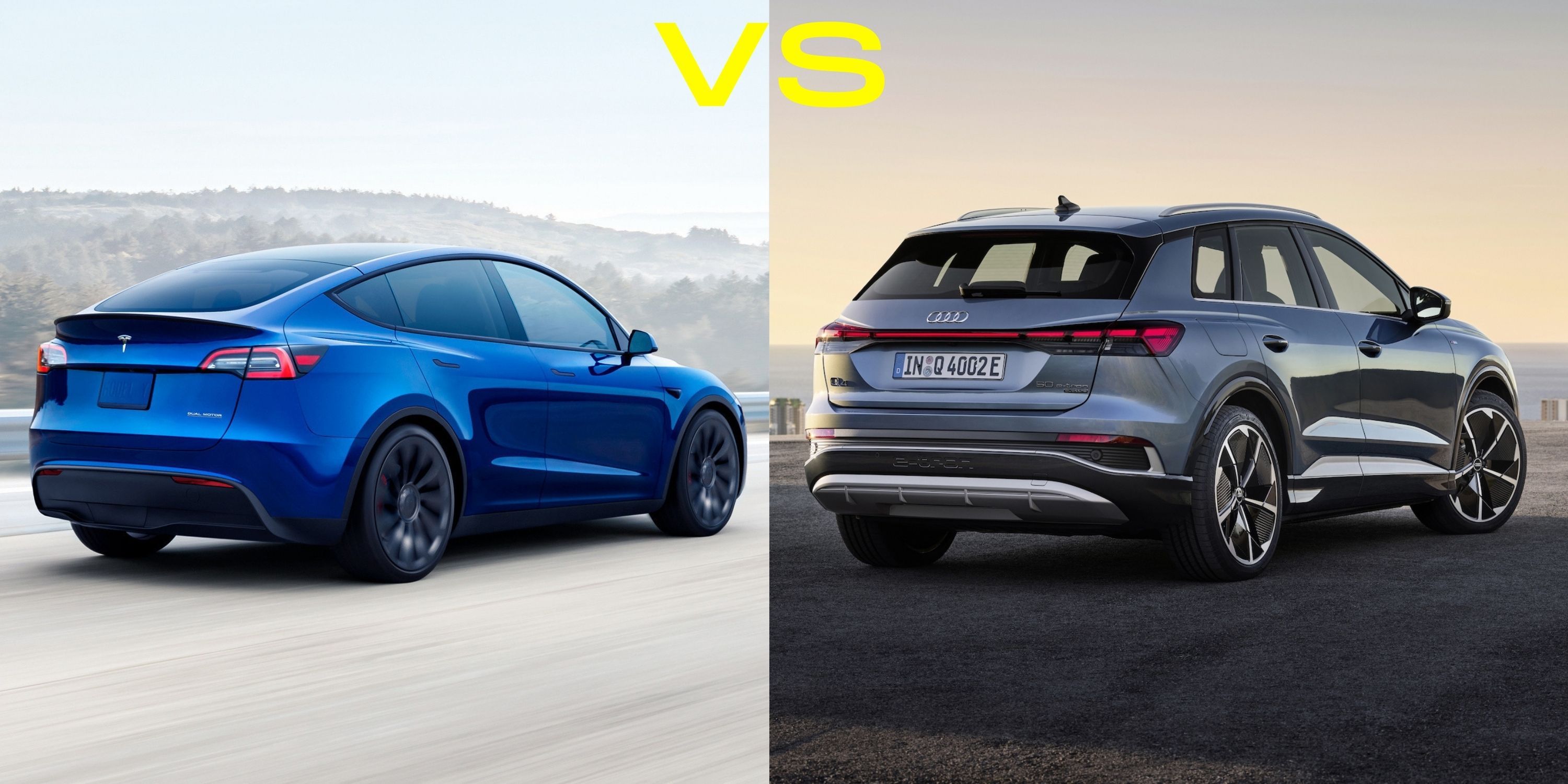 Audi e tron sportback on sale vs tesla model y