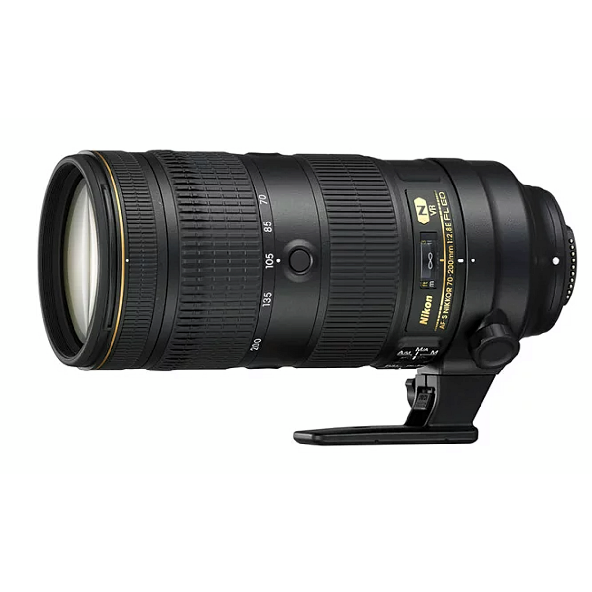 A Nikon AF-S NIKKOR 70-200mm f2.8E FL ED VR lens