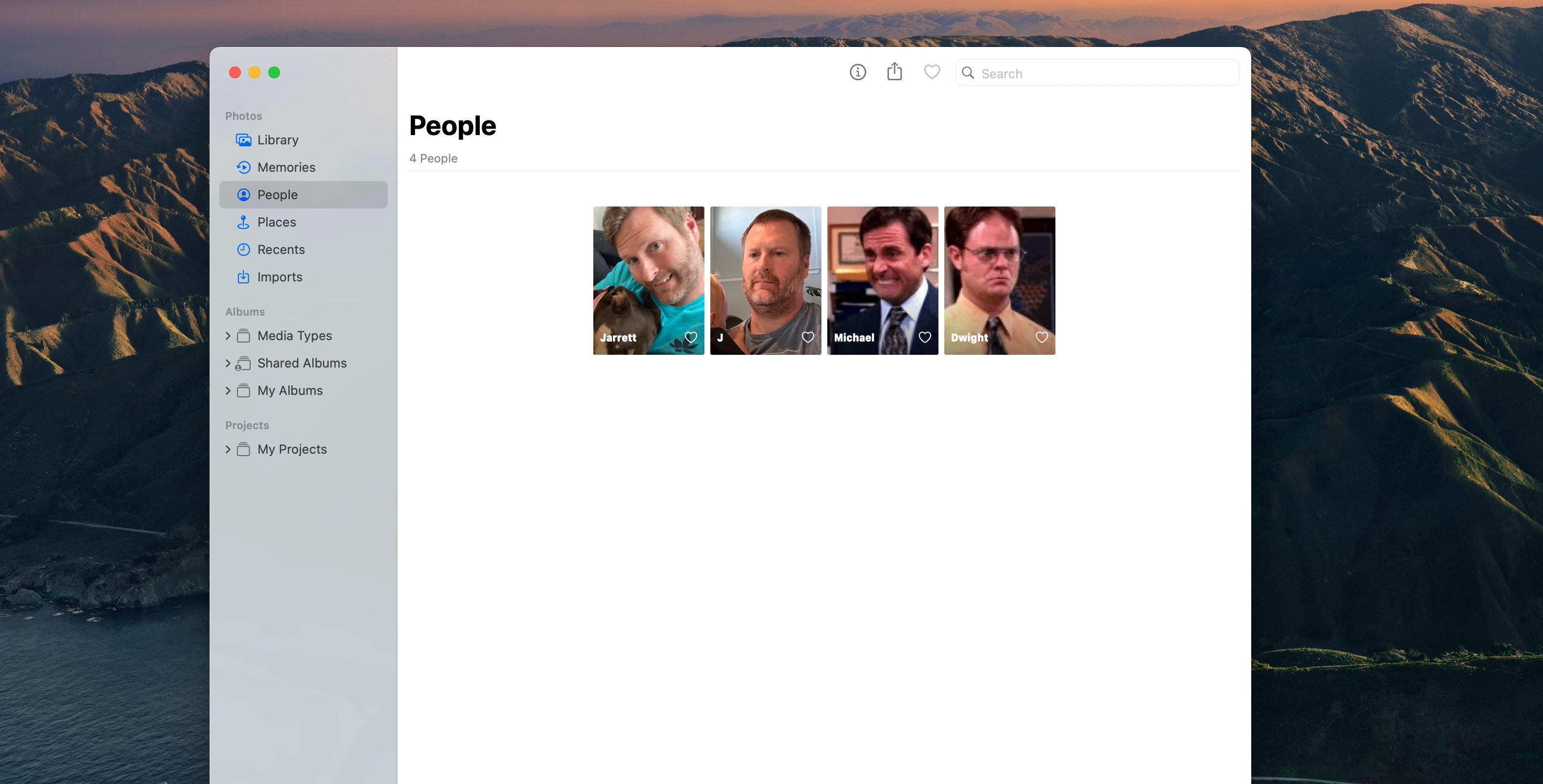 the People Album in Photos for Mac