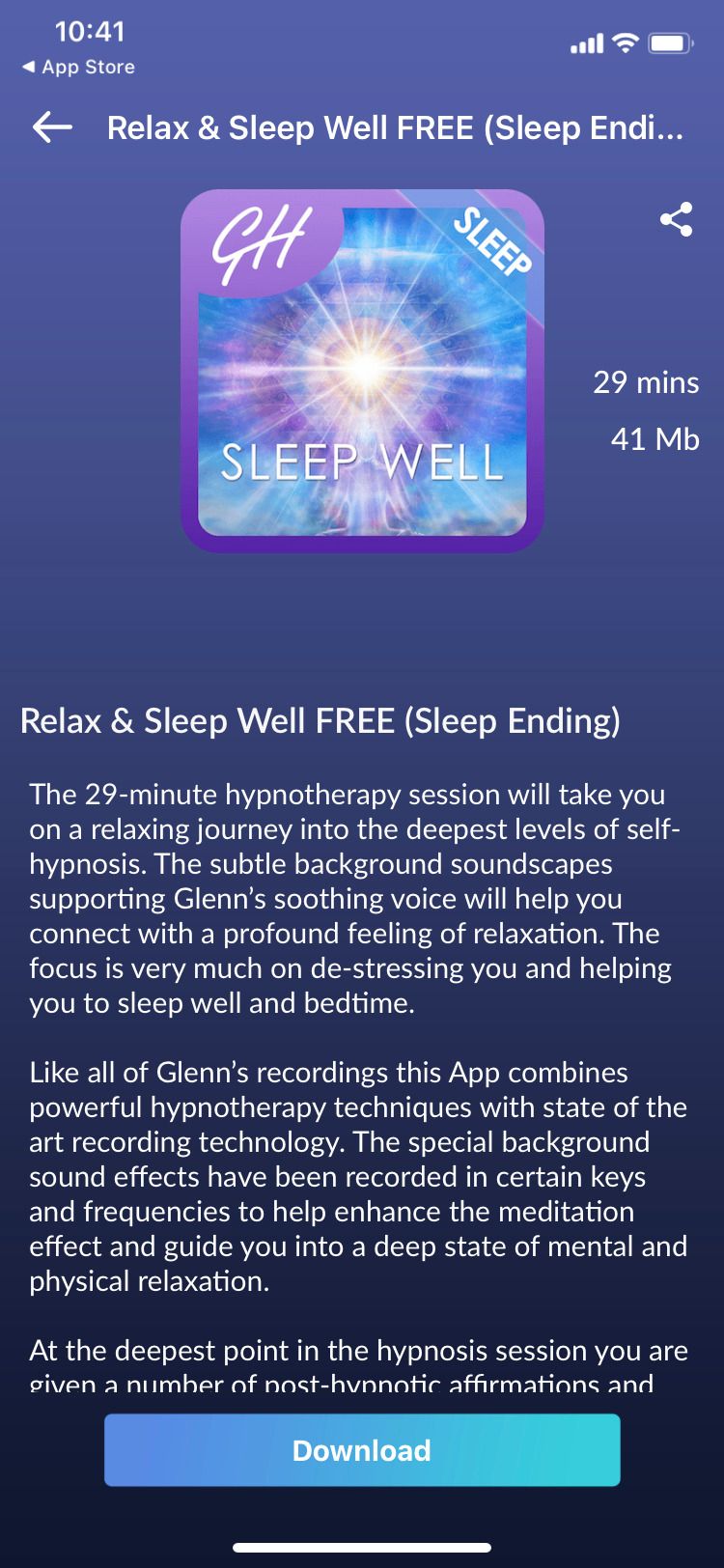 Relax And Sleep Well Hypnosis app free session