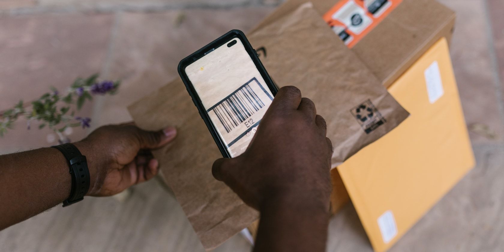 scanning a barcode with a phone