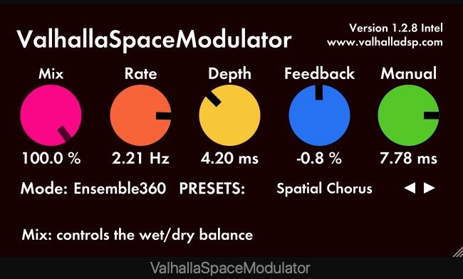 پلاگین رایگان Valhalla Space Modulator Chorus