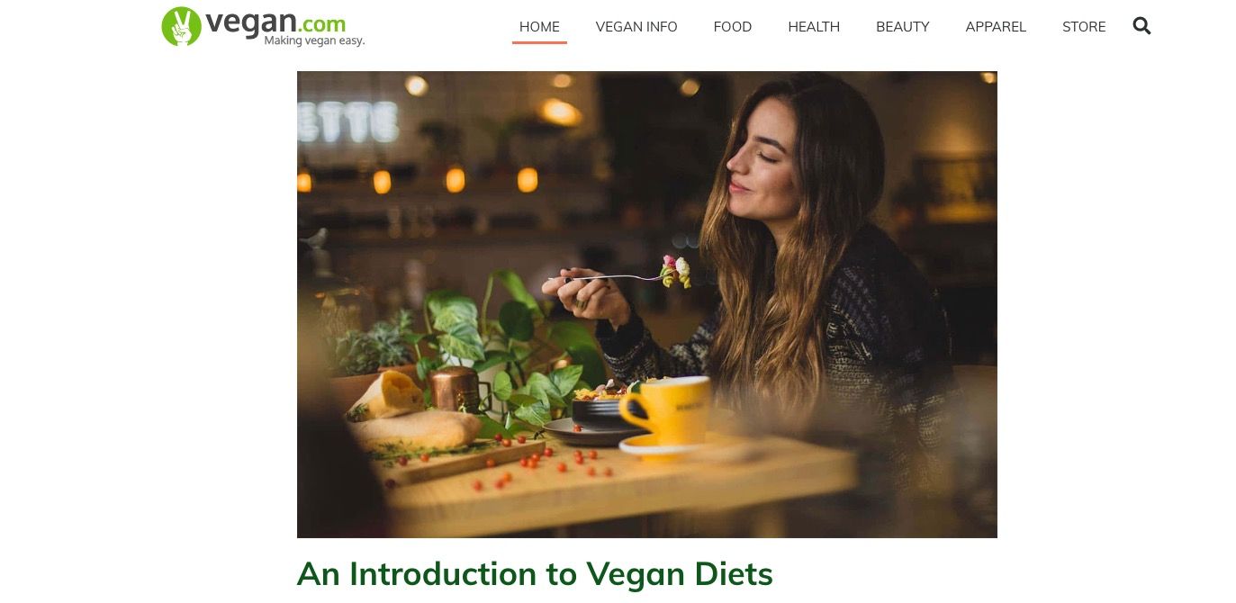 Captură de ecran a site-ului vegan.com-1