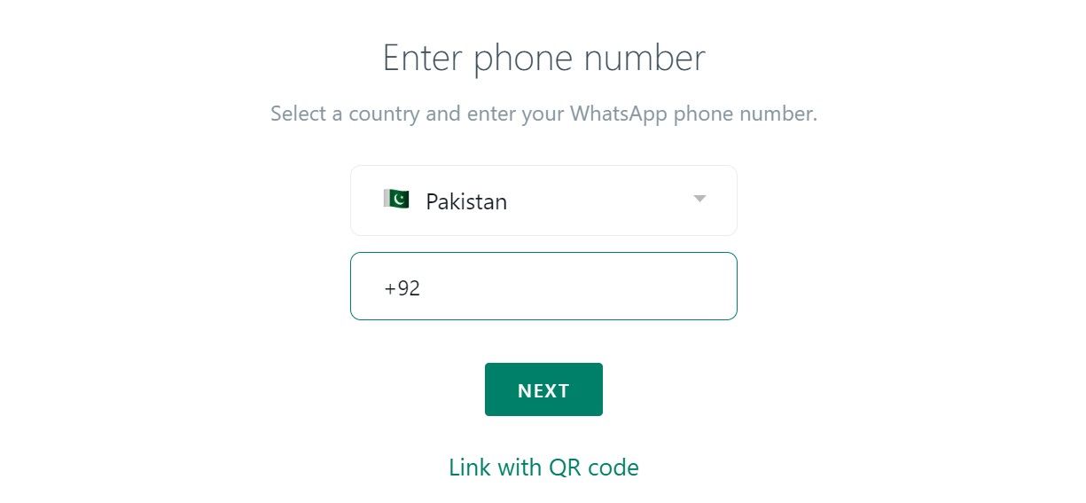 Select Country and Phone Number