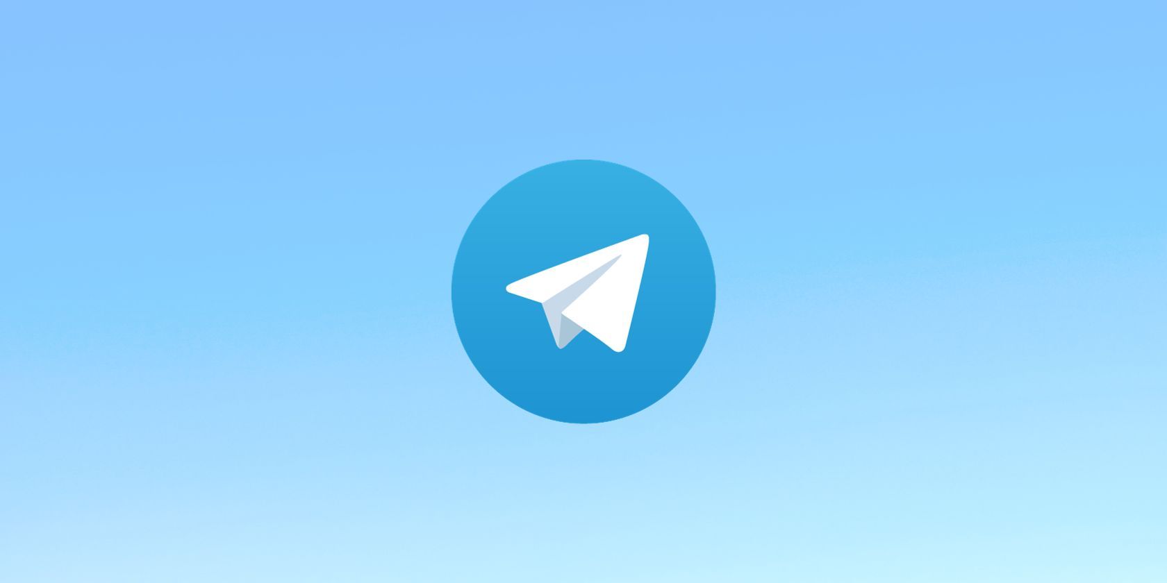 Telegram logo on light blue background