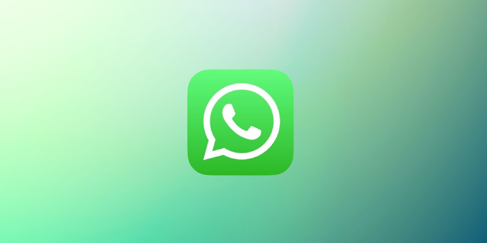 WhatsApp logo on green background