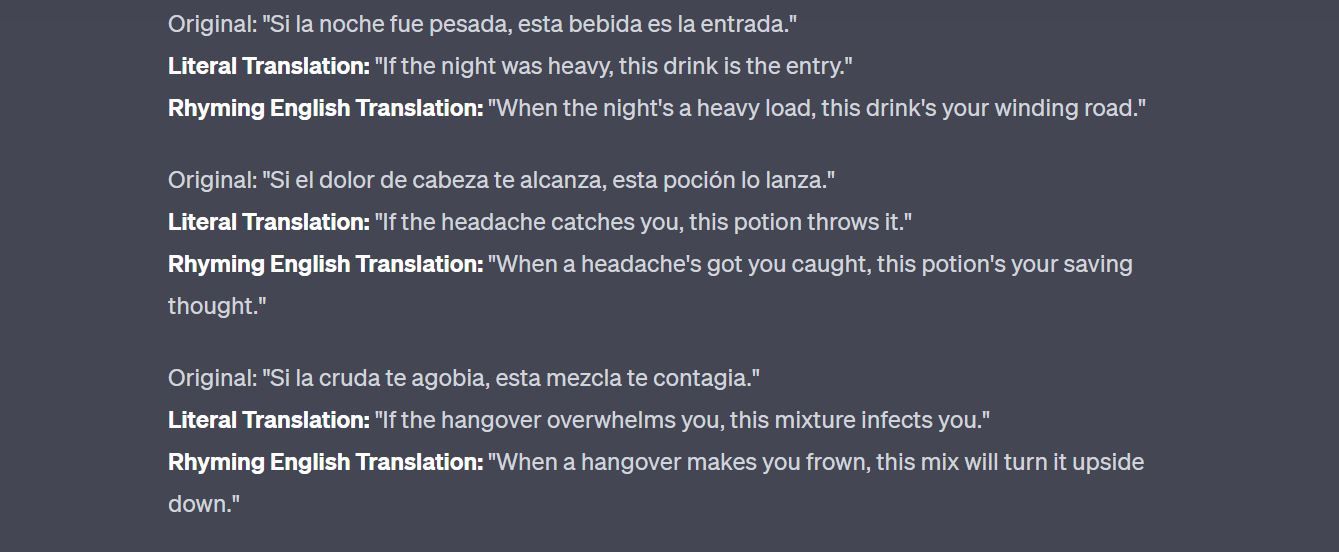 Translation that preserves linguistic form
