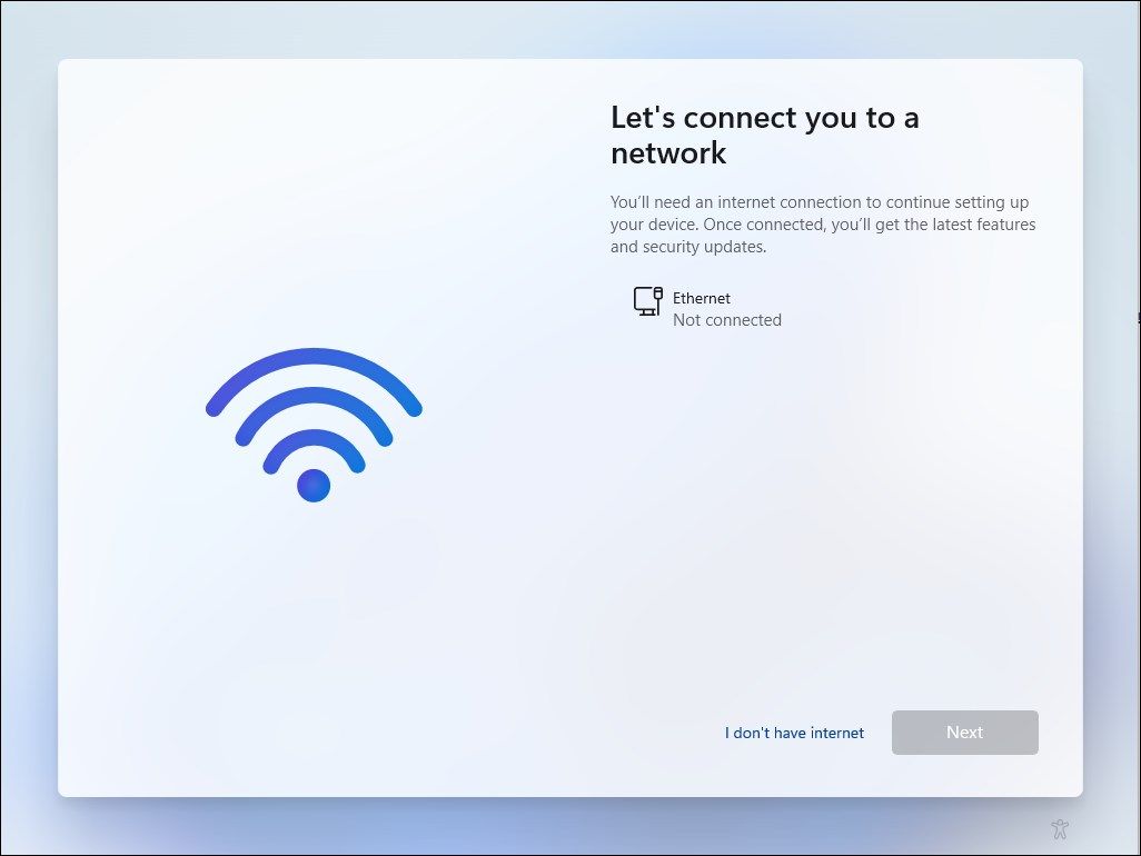 Windows-11-setup-select-installation-i-don't-have-internet-connection