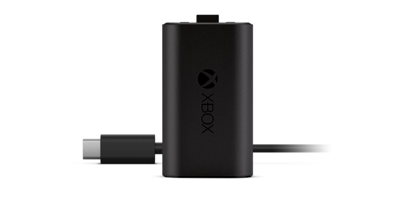Bateria recarregável Xbox em fundo branco