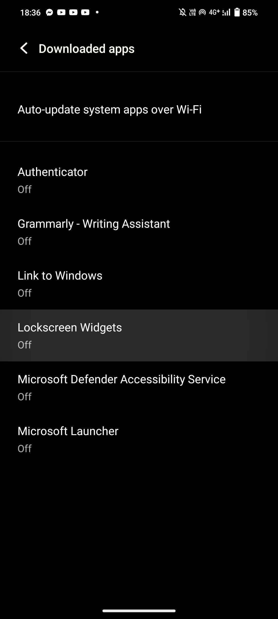 Accessibility settings downloaded apps on Android