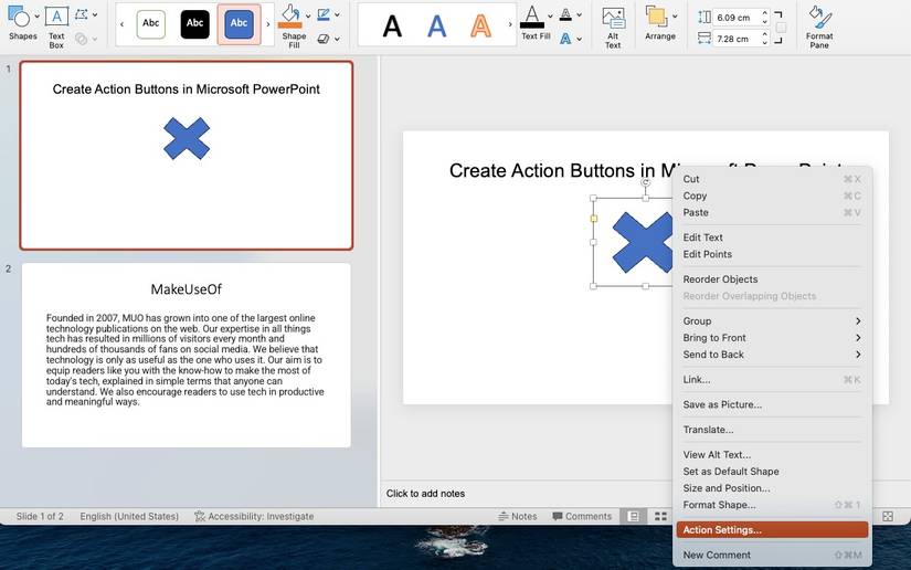 How to Create Action Buttons in Microsoft PowerPoint
