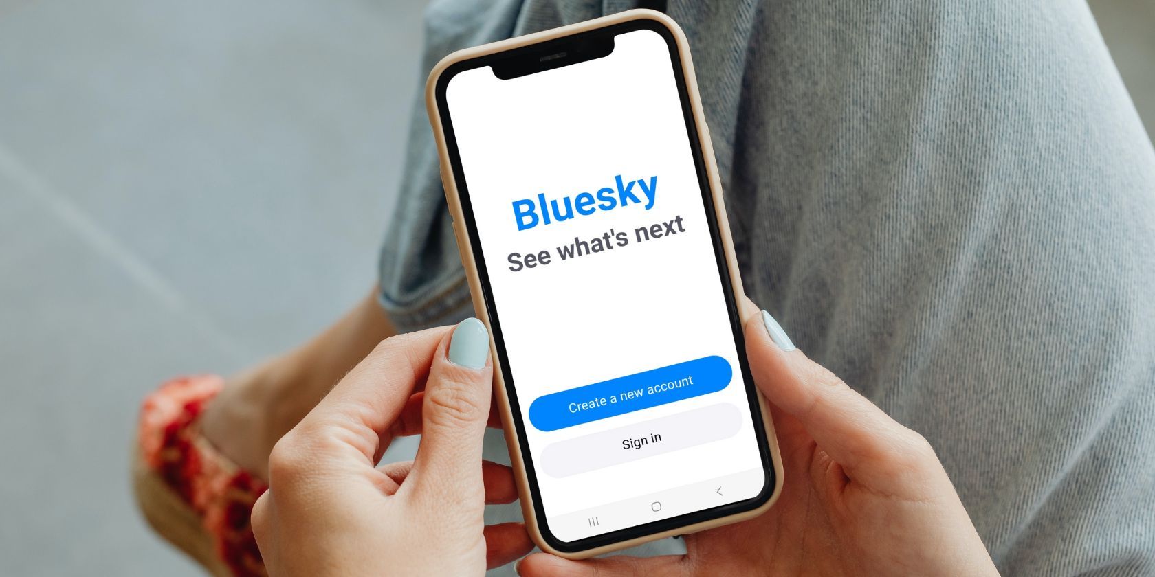 bluesky app on smartphone