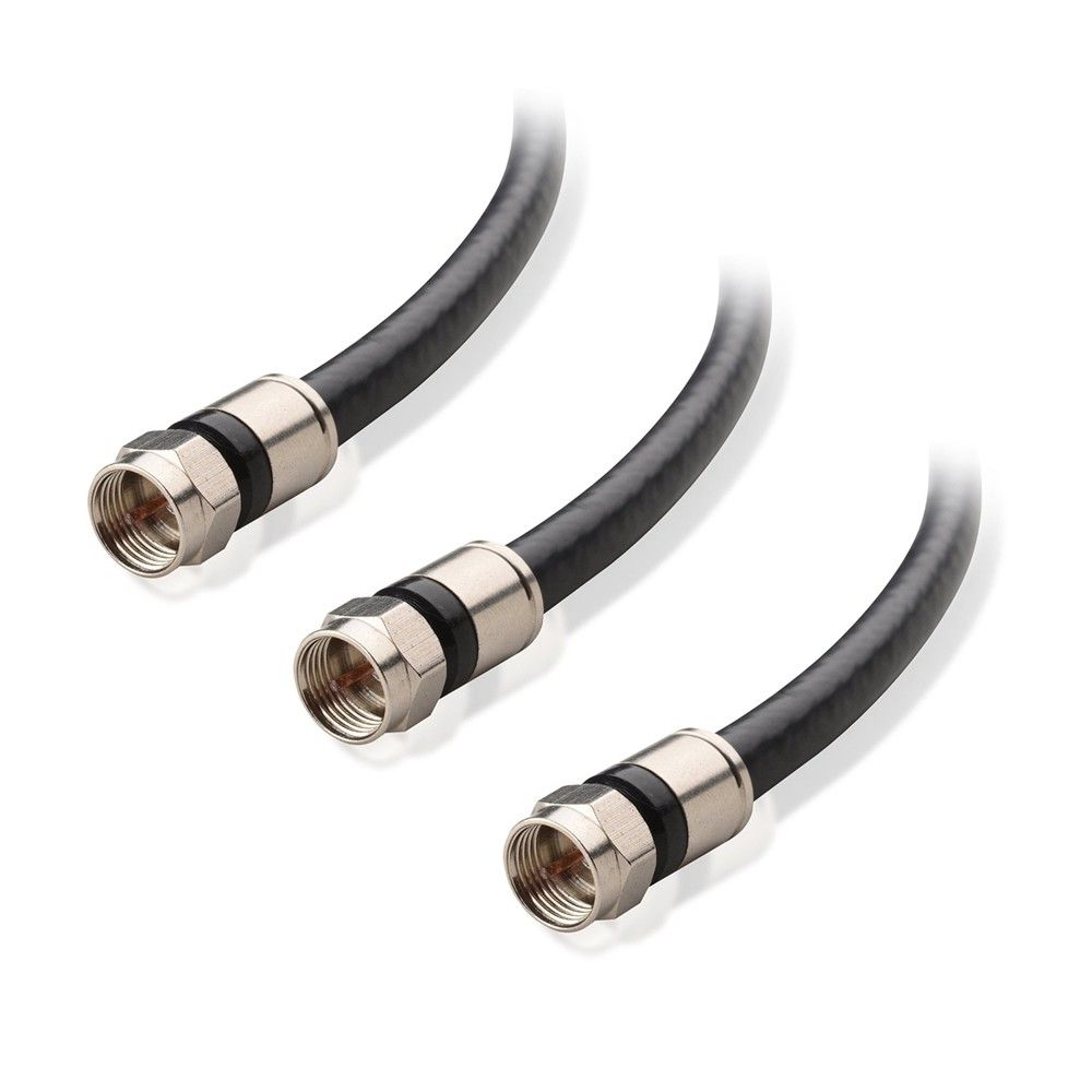 Cable Matters 3-Pack CL2-Red RG6 Coaxial Patch Cable