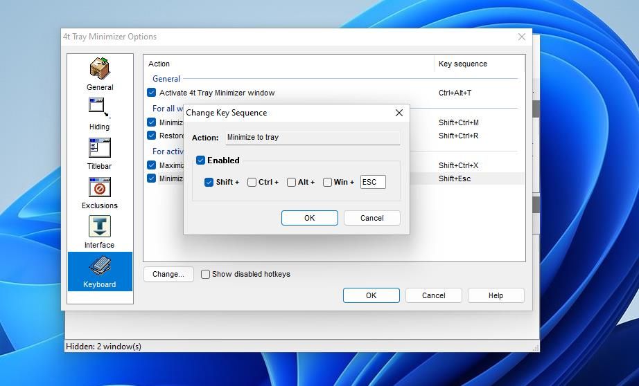 How to Minimize Programs to the Windows System Tray With Hotkeys