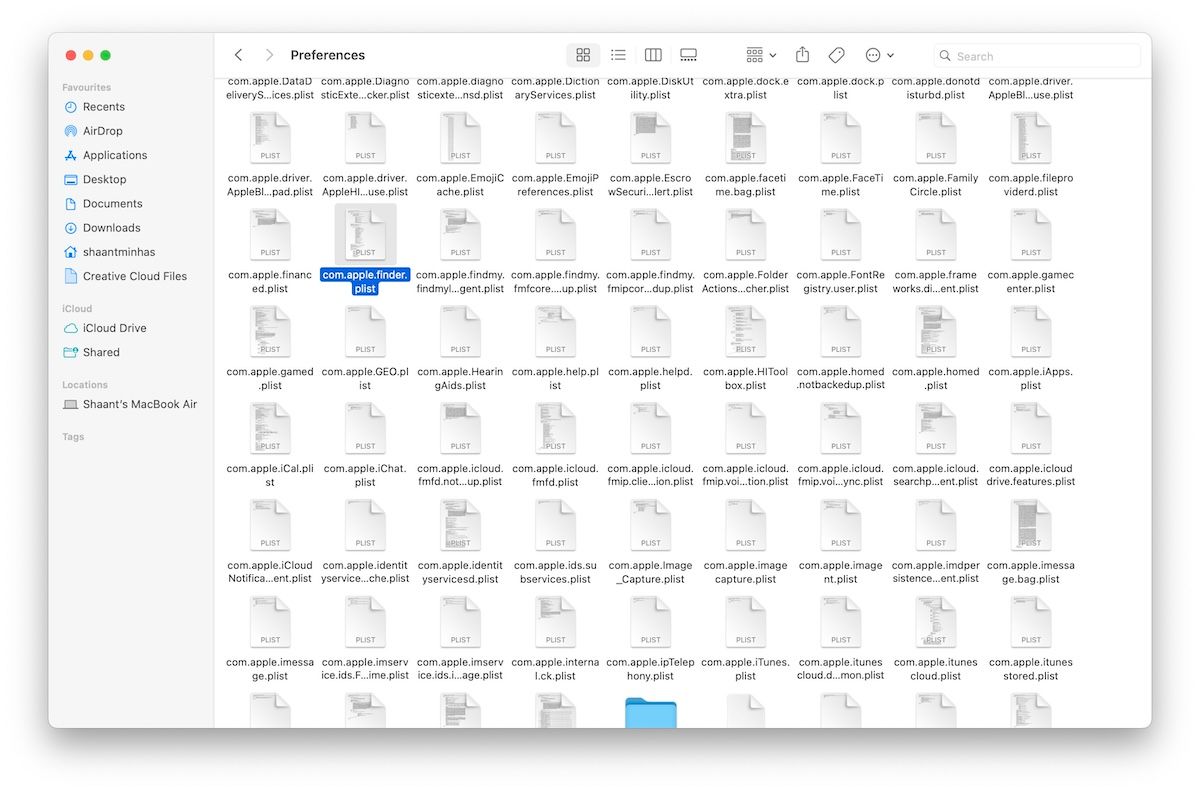 فایل plist Finder