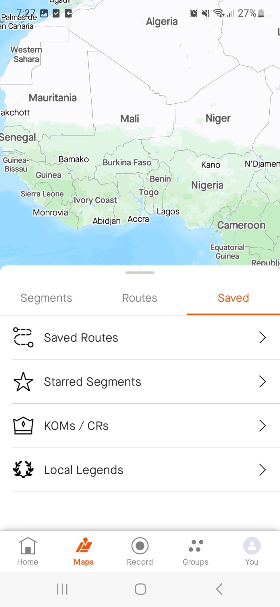 How to follow a saved route on Strava