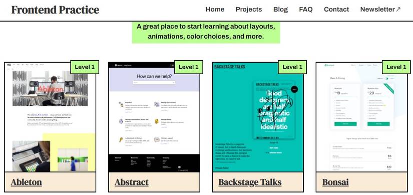 4 Websites With Practical HTML and CSS Projects for Beginners