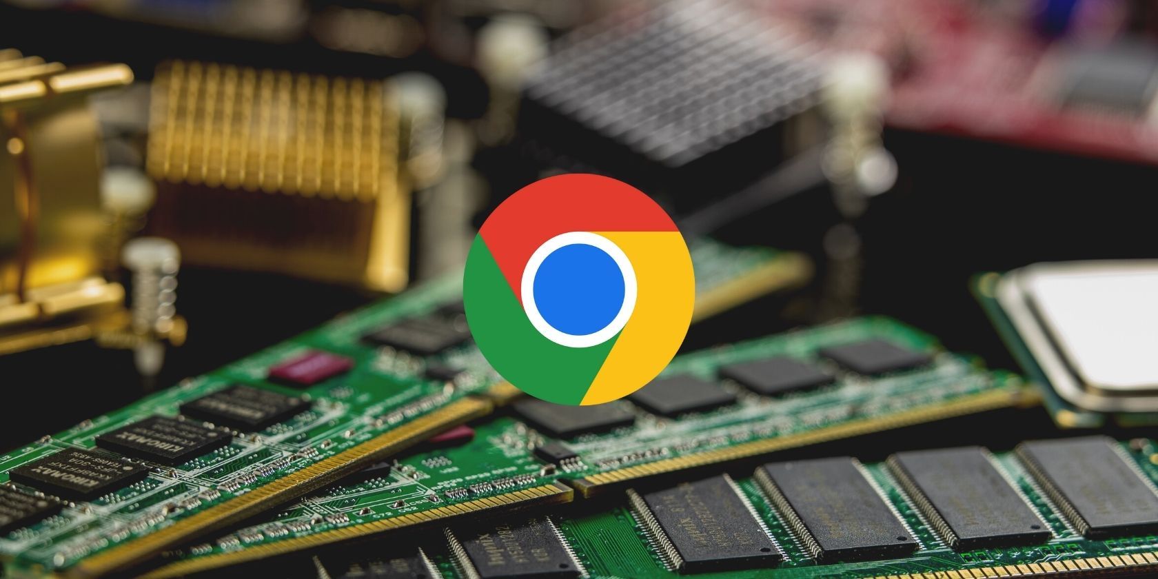 Image of RAM with Google Chrome logo in center
