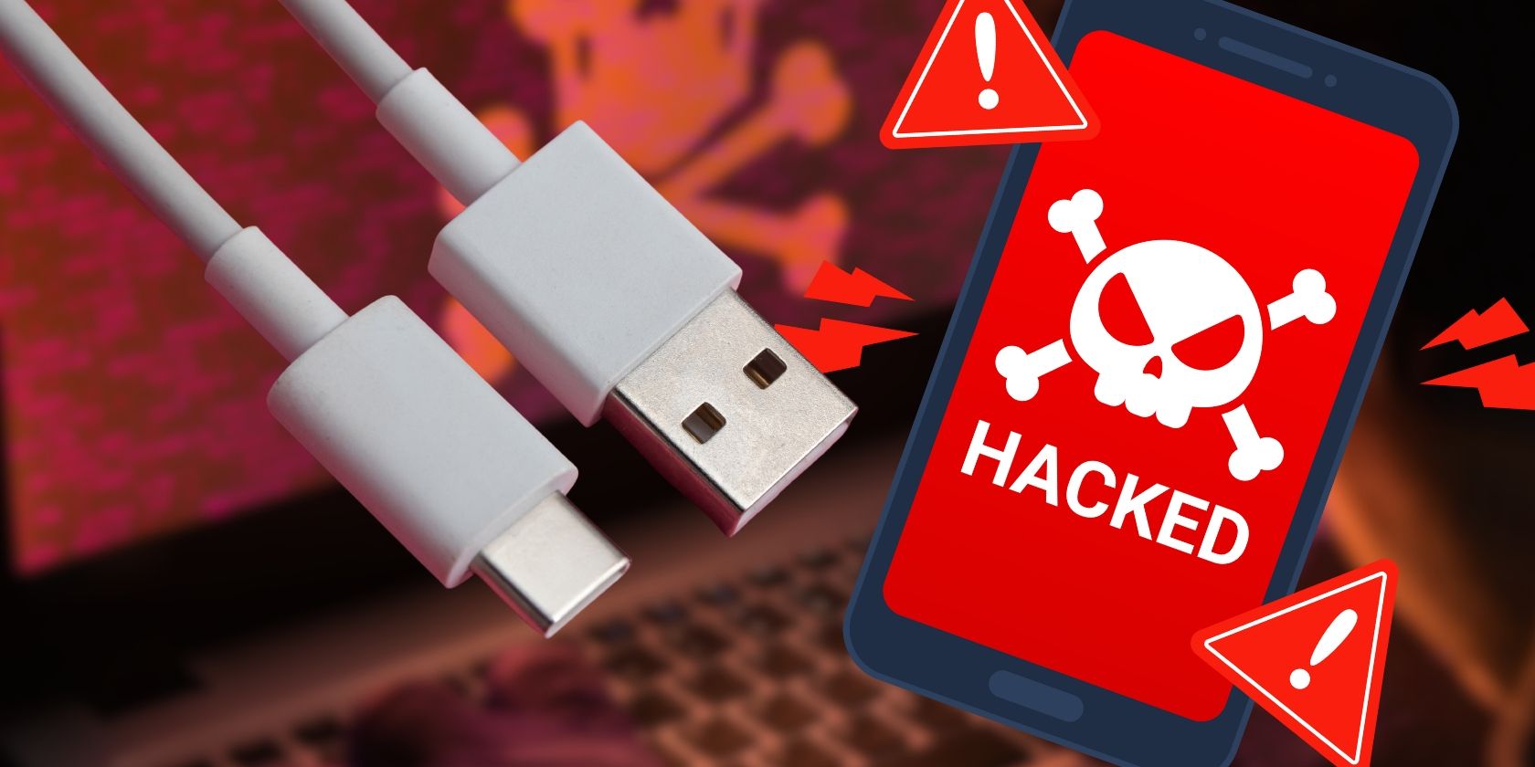 Fake USB hacking cable