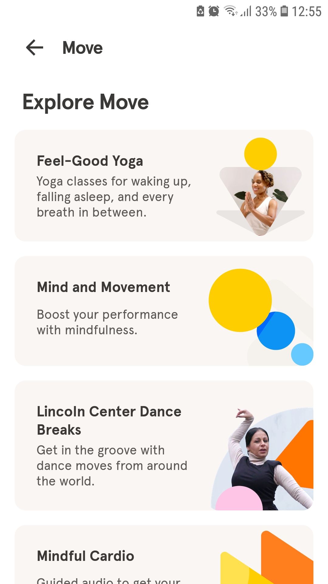 برنامه موبایل Headspace حرکت کاوش